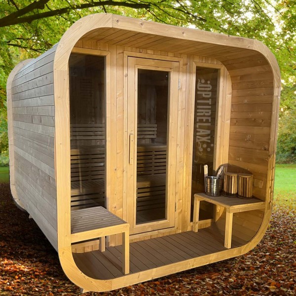 Outdoor Sauna OPTIRELAX® HOTSTONE TK1+