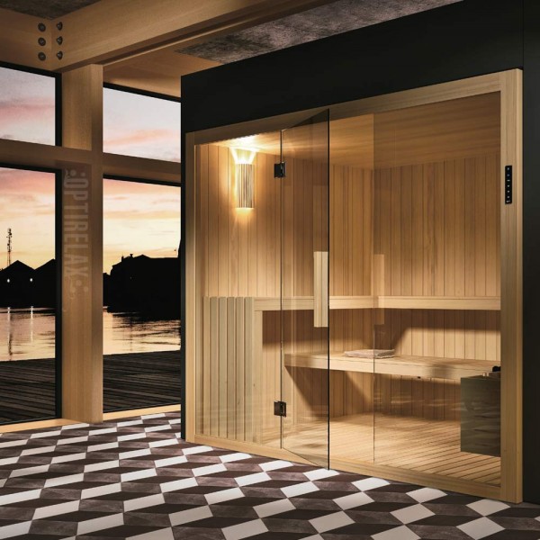 Aufguss/Bio Sauna mit Ofen - GG - Sauna Home XL